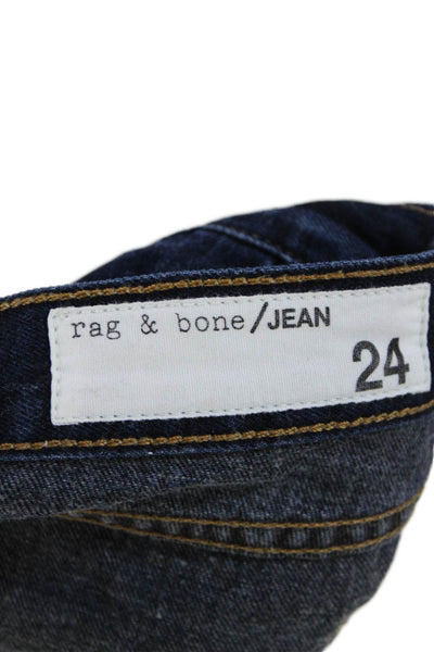 Rag & Bone Jean Womens Catskills Wash Cut Off Jean Shorts Blue Cotton Size 24