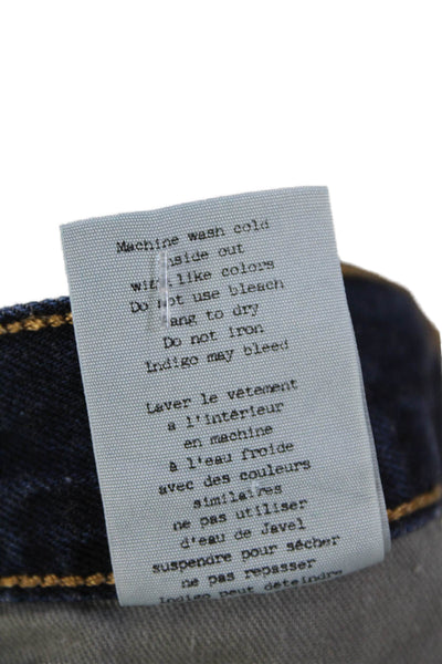 Rag & Bone Jean Womens Catskills Wash Cut Off Jean Shorts Blue Cotton Size 24