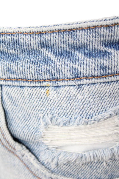 Hidden Womens Denim Zip Up Cut Off Shorts Blue Cotton Size Small
