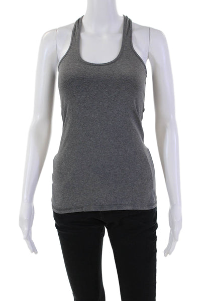 Lululemon Womens Racer Back Sleeveless Stretch Tank Top Graphite Gray Size 6