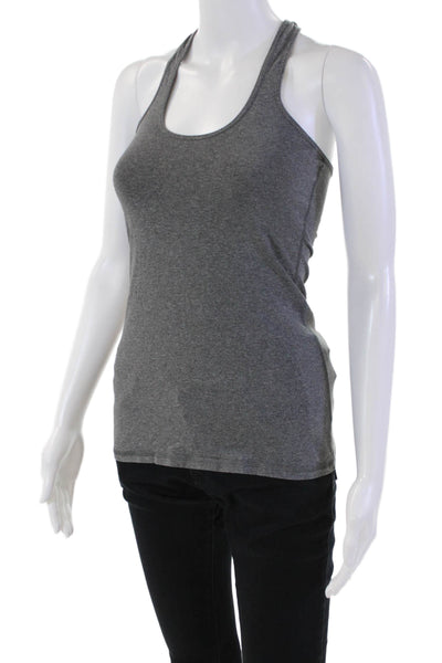 Lululemon Womens Racer Back Sleeveless Stretch Tank Top Graphite Gray Size 6