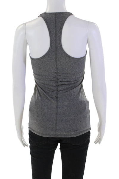 Lululemon Womens Racer Back Sleeveless Stretch Tank Top Graphite Gray Size 6