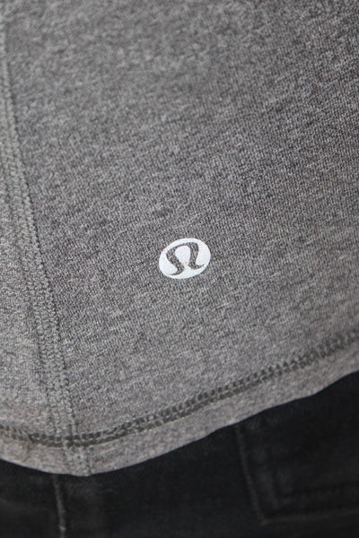 Lululemon Womens Racer Back Sleeveless Stretch Tank Top Graphite Gray Size 6