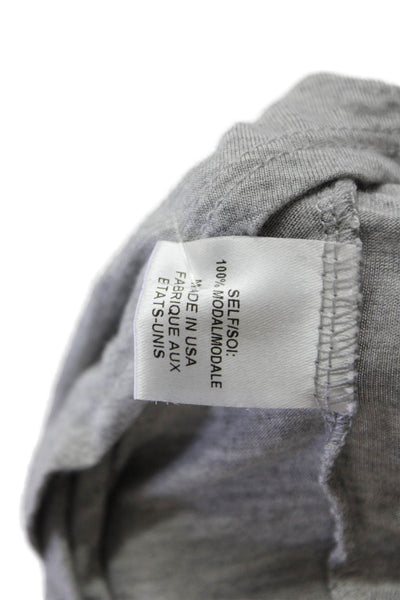 Haute Hippie Womens Graphic Sleeveless V Neck Tank Top Gray Size Medium
