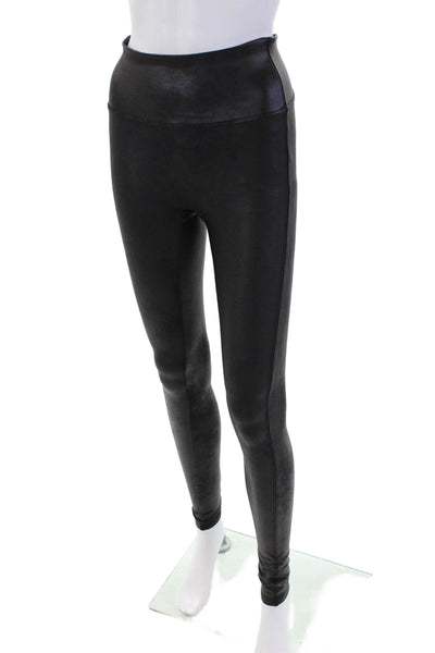 Spanx by Sara Blakely Womens Mid Rise Pull On Leggings Black Size Small