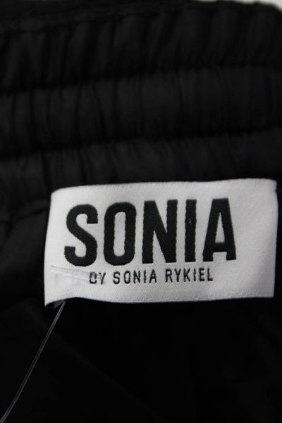 Sonia Sonia Rykiel Womens Elastic Waistband Drawstring Pants Black Size FR 36