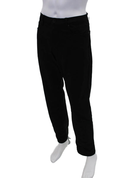 Vince Mens Modern Slim Fit Dylan Flat Front Straight Leg Pants Black Size 34