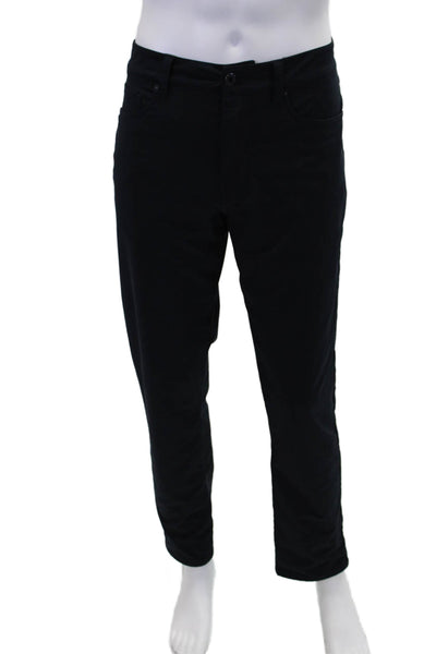 Vince Mens Dylan Modern Slim Fit Flat Front Straight Trouser Pants Navy Size 34
