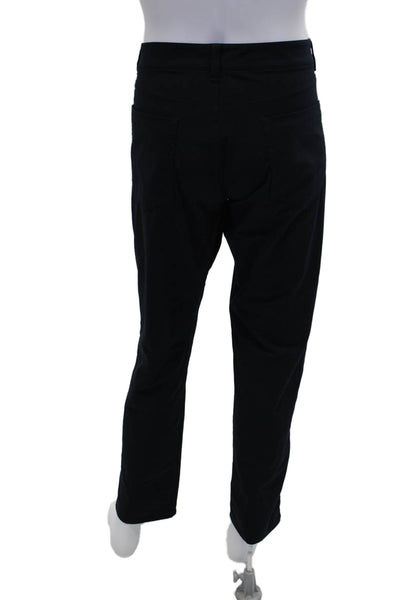 Vince Mens Dylan Modern Slim Fit Flat Front Straight Trouser Pants Navy Size 34