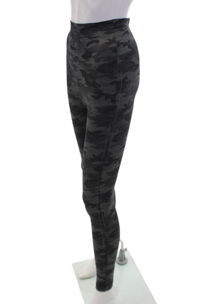 Spanx Womens Camouflage Print Pull On Mid-Rise Ankle Leggings Gray Size S