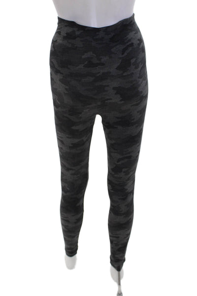Spanx Womens Camouflage Print Pull On Mid-Rise Ankle Leggings Gray Size S