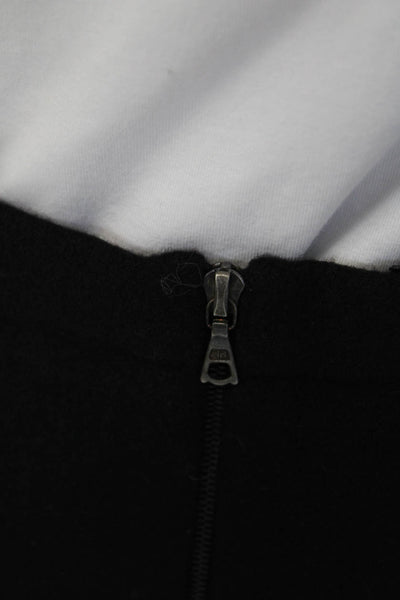 Narciso Rodriguez Womens Wool Full Back Zipped Straight Skirt Black Size EUR 40