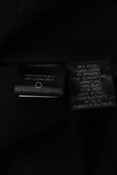 Narciso Rodriguez Womens Wool Full Back Zipped Straight Skirt Black Size EUR 40
