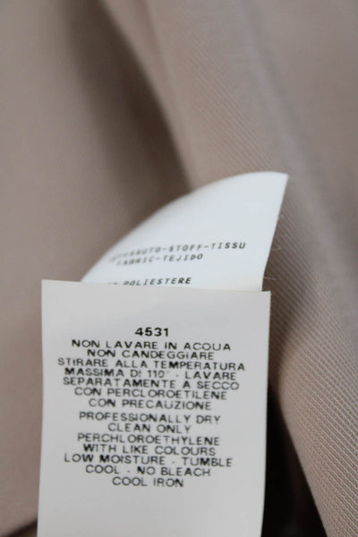 Philosophy di Alberta Ferretti Womens Pleated Straight Skirt Beige Size 4