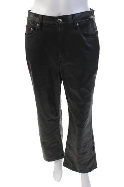 Pistola Womens Zip Button Lined Wide Leg Dress Pants Black Size EUR 28