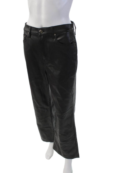 Pistola Womens Zip Button Lined Wide Leg Dress Pants Black Size EUR 28