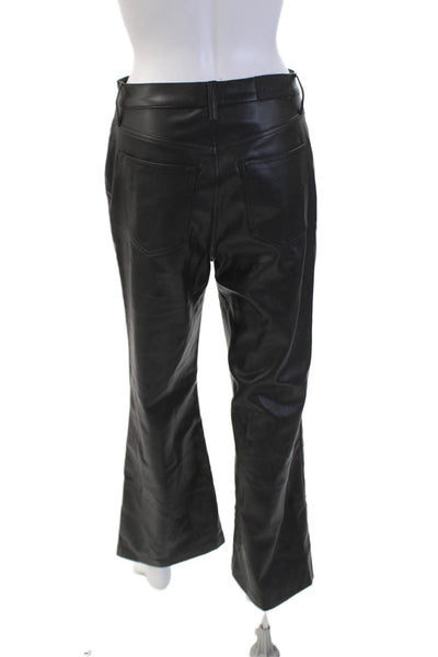 Pistola Womens Zip Button Lined Wide Leg Dress Pants Black Size EUR 28