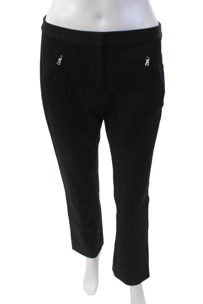 Rebecca Taylor Womens High Rise Bootcut Leg Trouser Pants Black Size 4