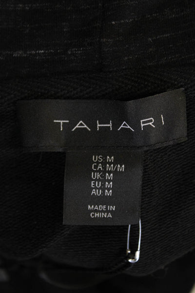 Tahari Women's Cowl Neck Long Sleeves Pullover Sweater Black Size M