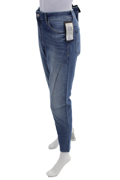 Mavi Jeans Womens Cotton Zip Button Skinny Denim Jeans Blue Size EUR 32