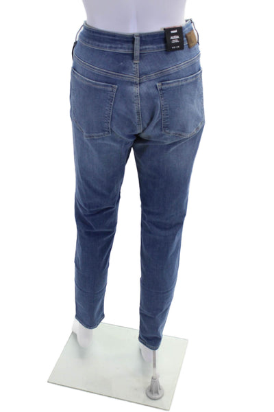 Mavi Jeans Womens Cotton Zip Button Skinny Denim Jeans Blue Size EUR 32