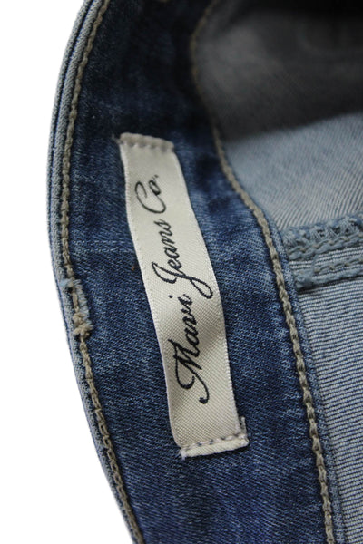 Mavi Jeans Womens Cotton Zip Button Skinny Denim Jeans Blue Size EUR 32