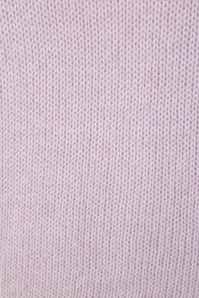 Cotton By Autumn Cashmere Womens Cotton Knit Pullover Sweater Top Purple Size M