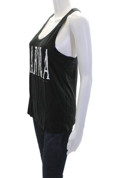 Spiritual Gangster Womens Cotton Racerback Karma Casual Tank Top Black Size S