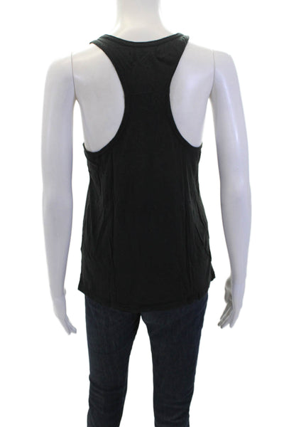 Spiritual Gangster Womens Cotton Racerback Karma Casual Tank Top Black Size S