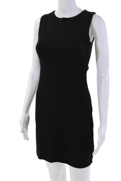 Susana Monaco Womens Sleeveless Knee Length Body Con Dress Black Size Small