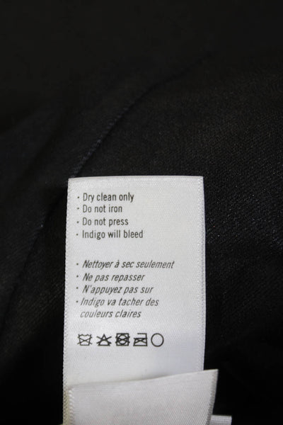 Paige Womens Mayslie Zippered Gathered Ankle Detail Skinny Jeans Black Size 26