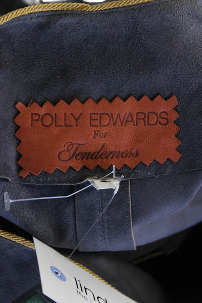 Polly Edwards For Tenderness Womens Scoop Neck Long Sleeve Top Gray Size 06