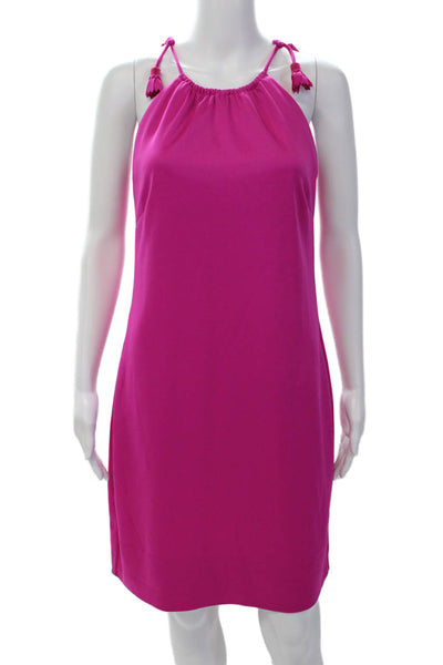 Gretchen Scott Womens Sleeveless Knee Length Dress Fuschia Pink Size Small