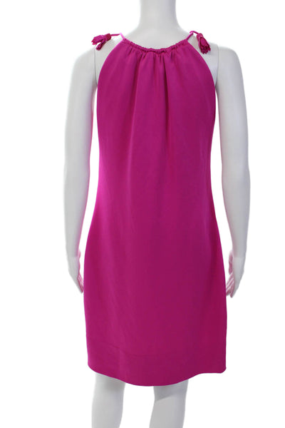 Gretchen Scott Womens Sleeveless Knee Length Dress Fuschia Pink Size Small