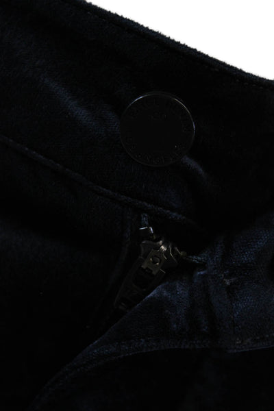 Paige Womens Textured Zip Button Lined Skinny Leg Casual Pants Blue Size EUR 29