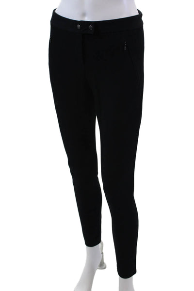 Theory Womens Zipper Fly Mid Rise Skinny Ankle Pants Black Size 0