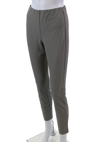 Rag & Bone Womens Houndstooth Print Zippered Tapered Pants Black Size 2
