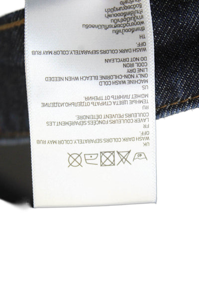 UJ Uniqlo Womens Zipper Fly Low Rise Skinny Ankle Jeans Blue Denim Size 27