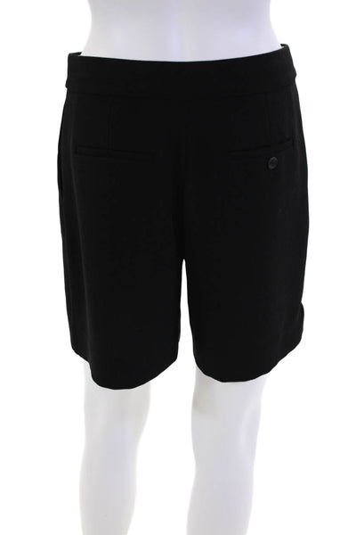 J Crew Women's Hook Closure Pleated Front Dress Shorts Black Size 2