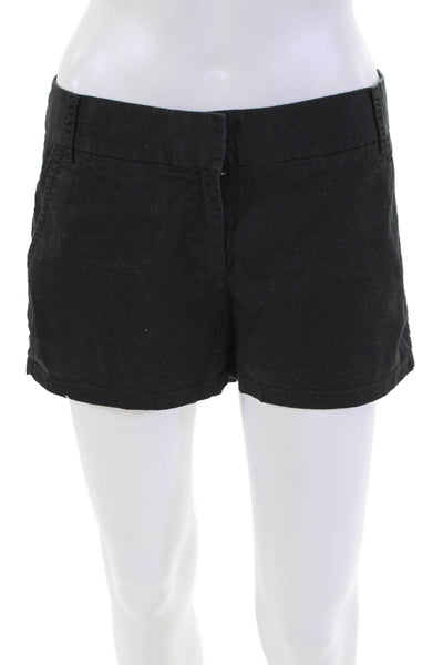 J Crew Women's Hook Closure Pocket Chino Dress Shorts Black Size 4