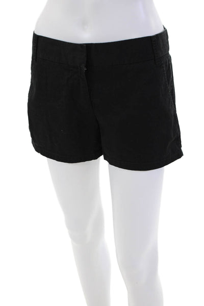 J Crew Women's Hook Closure Pocket Chino Dress Shorts Black Size 4
