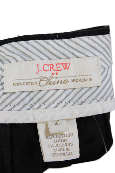 J Crew Women's Hook Closure Pocket Chino Dress Shorts Black Size 4