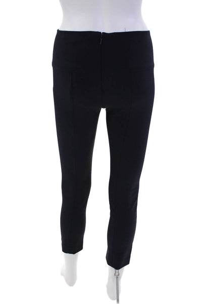 Veronica Beard Womens Zippered Low-Rise Skinny Pants Navy Blue Size 0