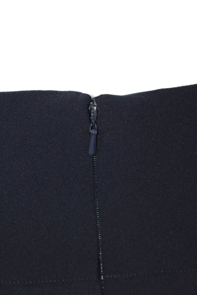 Veronica Beard Womens Zippered Low-Rise Skinny Pants Navy Blue Size 0