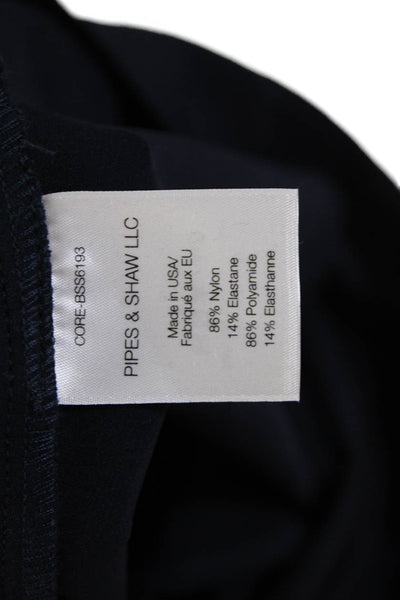 Veronica Beard Womens Zippered Low-Rise Skinny Pants Navy Blue Size 0