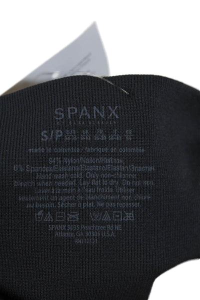 SPANX® Womens Camouflage Print Stretch Mid-Rise Ankle Leggings Gray Size S