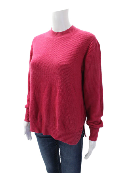 Ted Baker London Womens Knit High Neck Pullover Sweater Top Pink Size 1