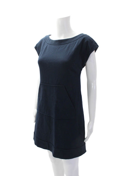 Cynthia Cynthia Steffe Womens Short Sleeves Dress Navy Blue Size Extra Small