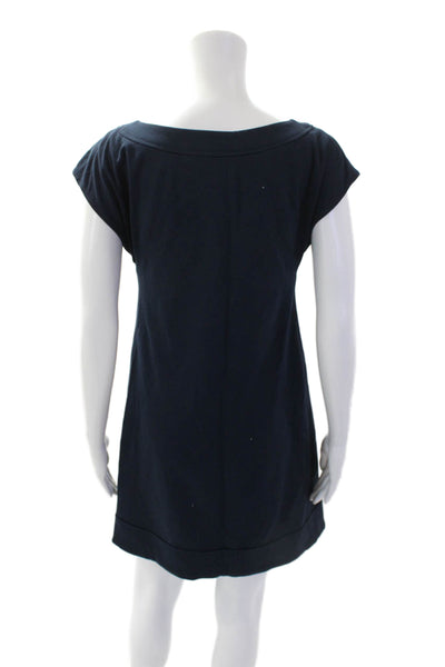 Cynthia Cynthia Steffe Womens Short Sleeves Dress Navy Blue Size Extra Small