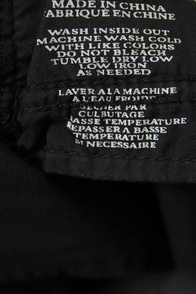 BLANKNYC Womens Button Fly High Rise Skinny Ankle Jeans Black Cotton Size 30